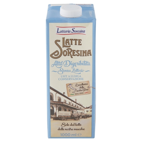 Latteria Soresina Latte Soresina Alta Digeribilità Senza Lattosio UHT a Lunga Conservazione 1000 ml